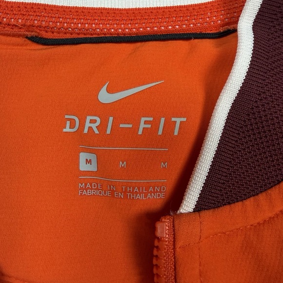 Nike Clemson Tigers Sideline Therma Full Zip Bomber Jacket Mens Medium Orange - Picture 2 of 7